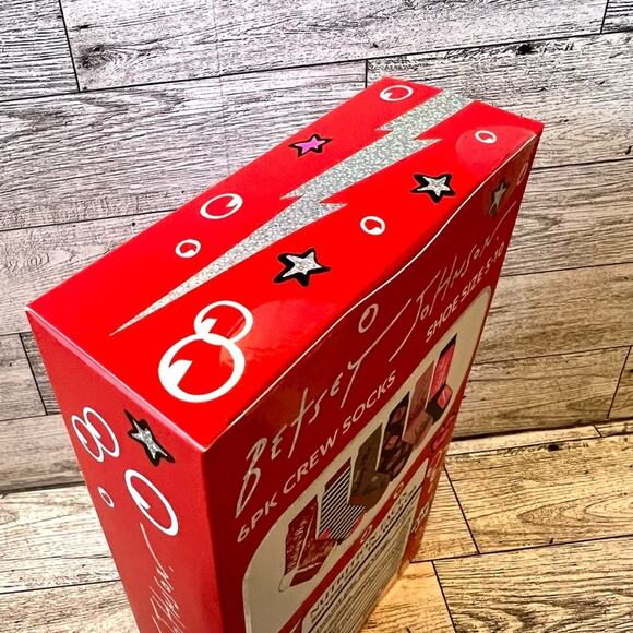 Betsey Johnson Colorful Vending Machine Betsy Pop 6-Pack Crew Socks Size 5-10 - Picture 6 of 8